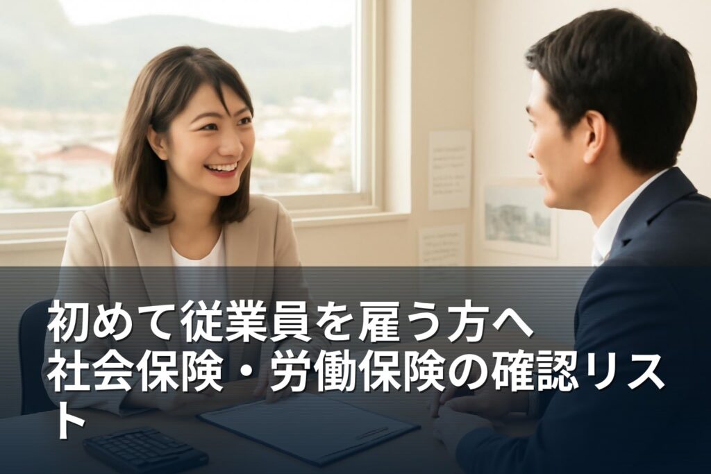 初めて従業員を雇う時の社会保険・労働保険チェックリスト（甲府・山梨）
