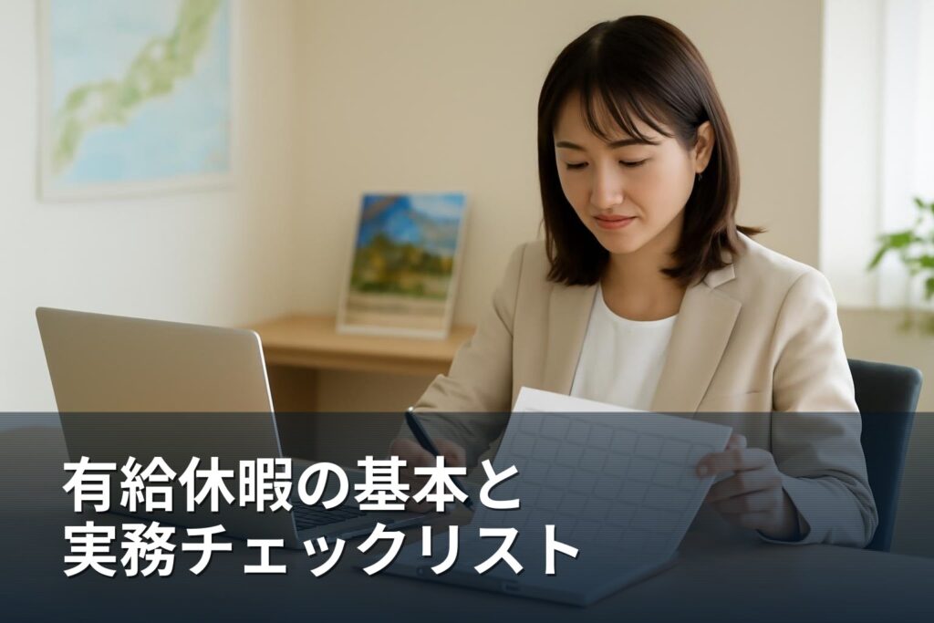 甲府・山梨 中小企業の有給休暇管理チェックリスト