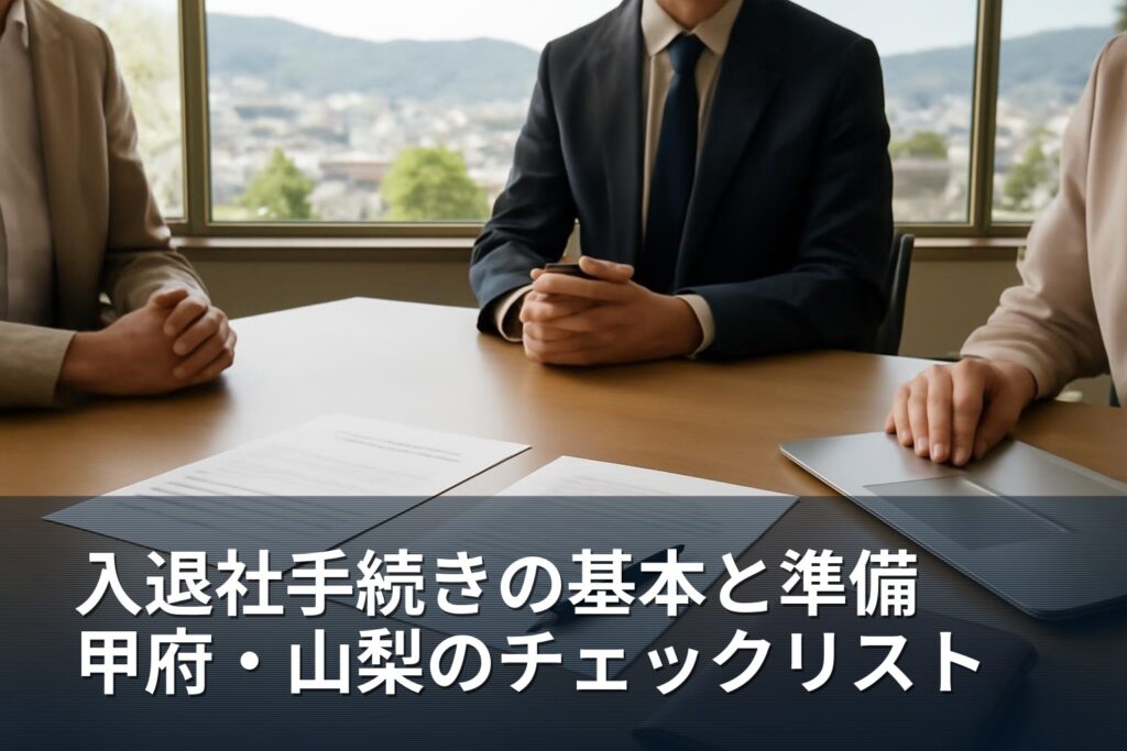 入退社手続きの基本と準備チェックリスト（甲府・山梨向け）