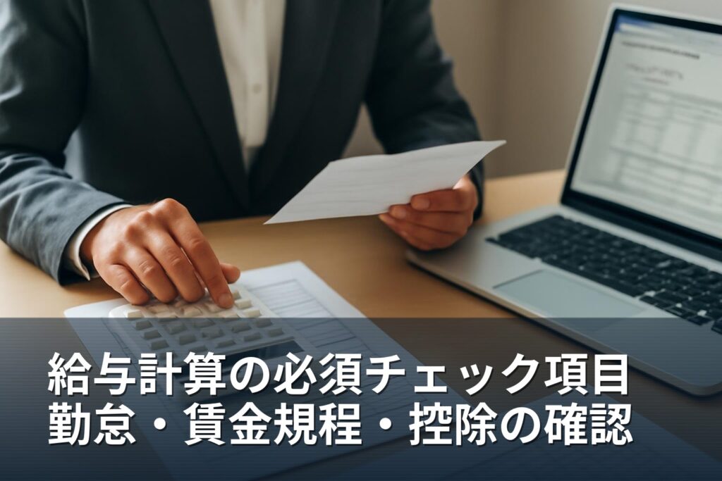 給与計算の基本チェックリスト：書類確認とミス防止の実務手順