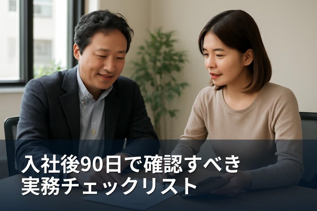 初めて従業員を雇う事業者の入社後90日チェックリスト