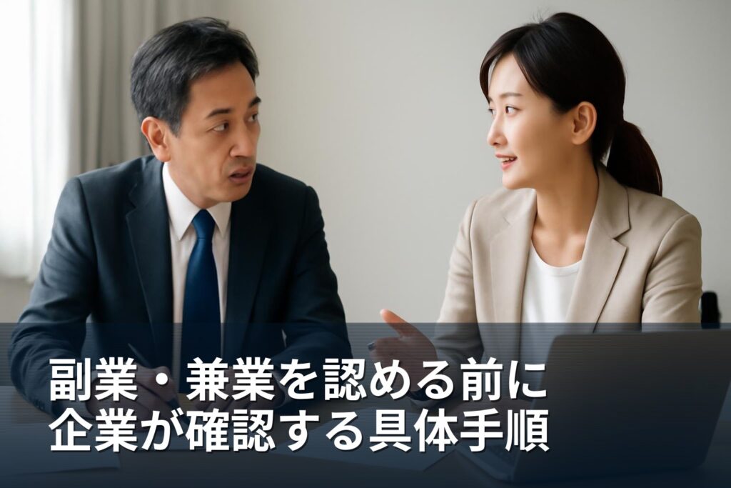 副業・兼業を認めるときに企業が確認する具体的手順（中小企業向け）